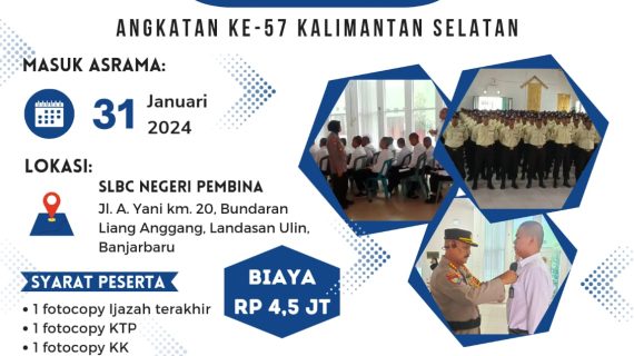 Pelatihan Satpam Gada Pratama Banjarbaru ke 57